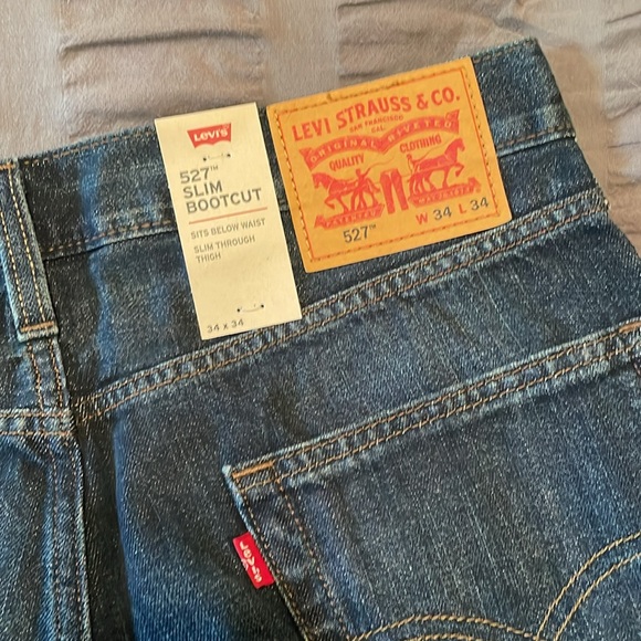 Men’s Levi Strauss &Co 527 slim bootcut jeans - Picture 4 of 4